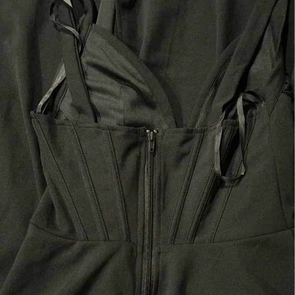 Windsor Long Black Floor Length Dress Corset Top Size Small - Picture 4 of 4